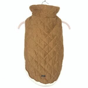 UGG Dog Vest X-Large 33"x25" Brown Faux Suede Fleece Sherpa Lined Reversible EUC